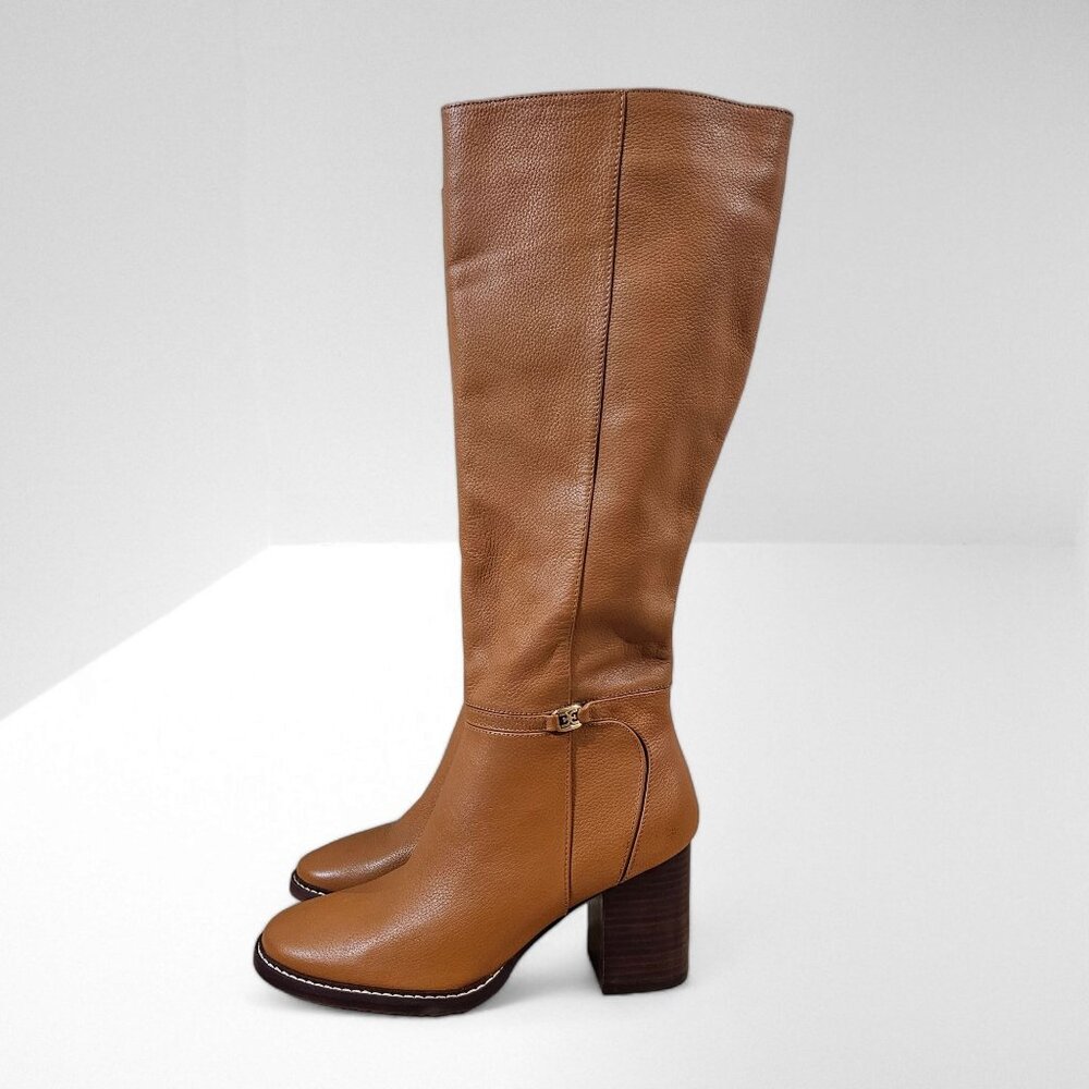 Sam Edelman Boot Elsy Knee High Tall Womens Shoe Caramel Leather Size 9